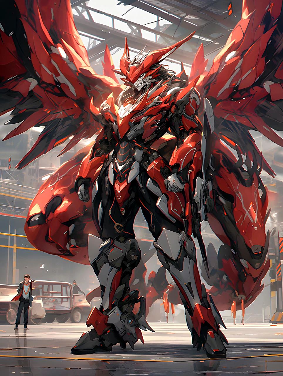 动漫# #插画# #机甲