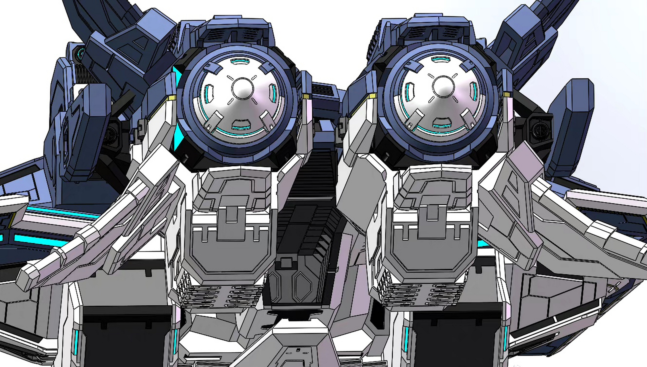 建模欣赏:机动战士高达00 天人组织飞船 托勒密ii,by 已经是废泽了.