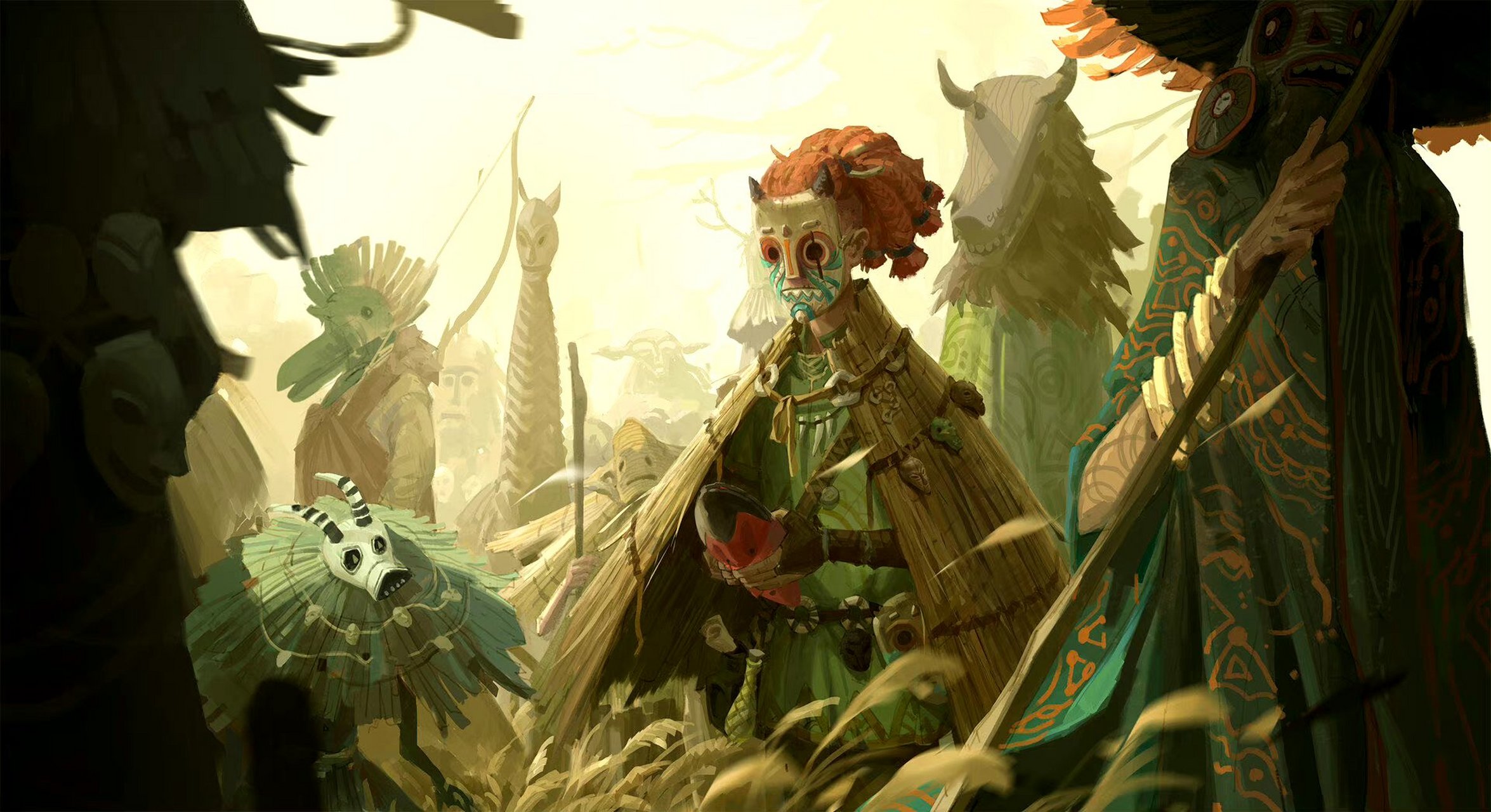 一组风格独特的奇幻厚涂作品欣赏,by 插画师雷-echo.