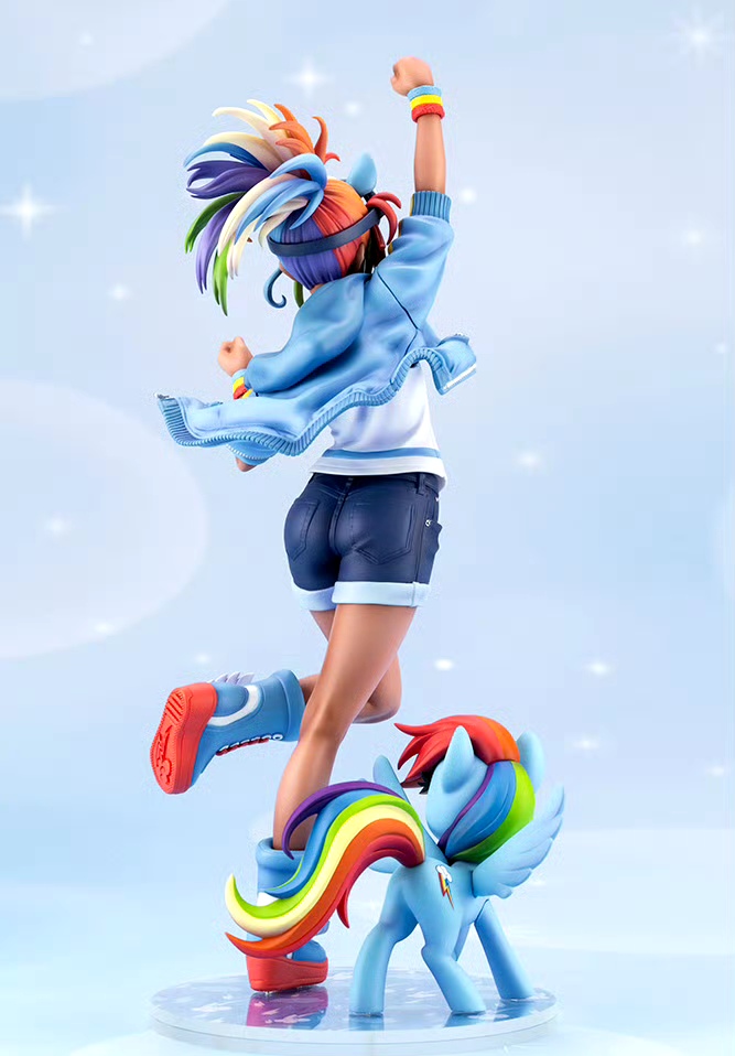 模型欣赏:寿屋 sv389 美少女雕像 彩虹小马云宝黛西 手办