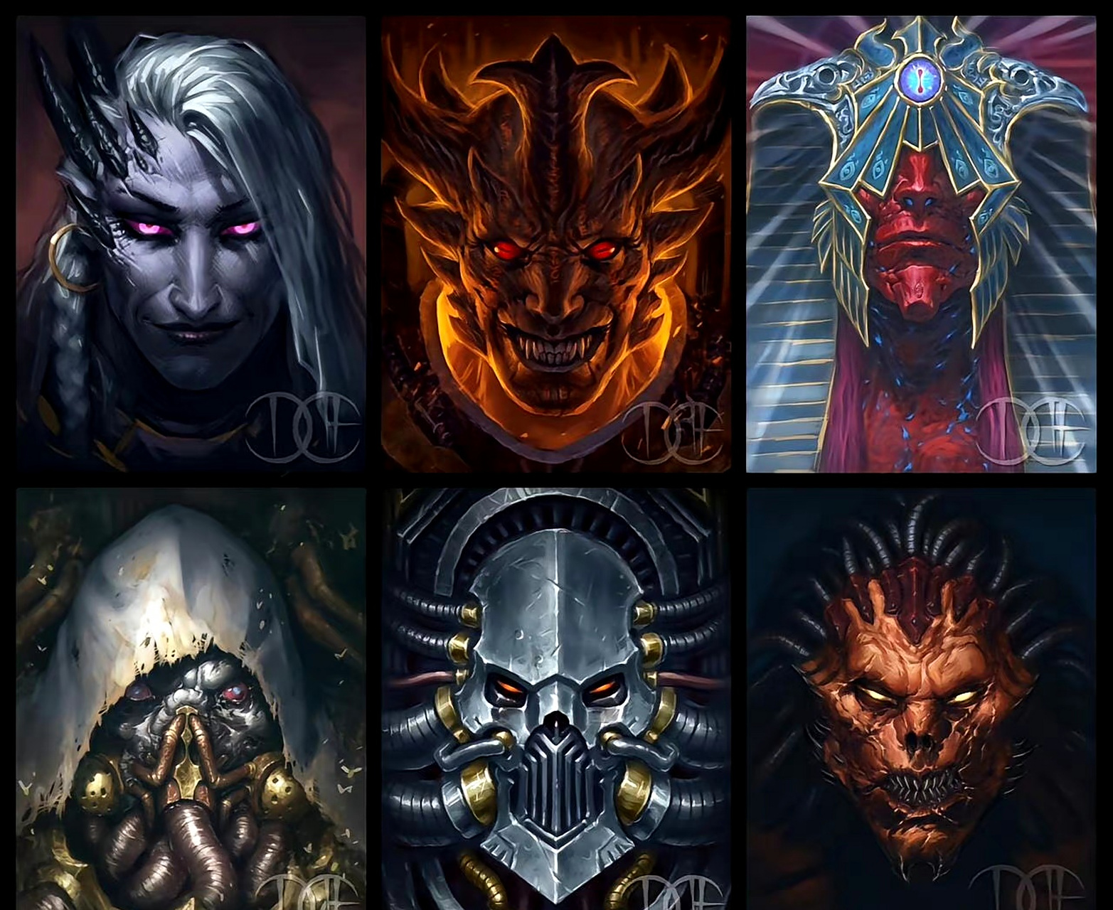 游戏《战锤40k》角色插画欣赏,恶魔王子.#游戏# #插画# #战锤40k