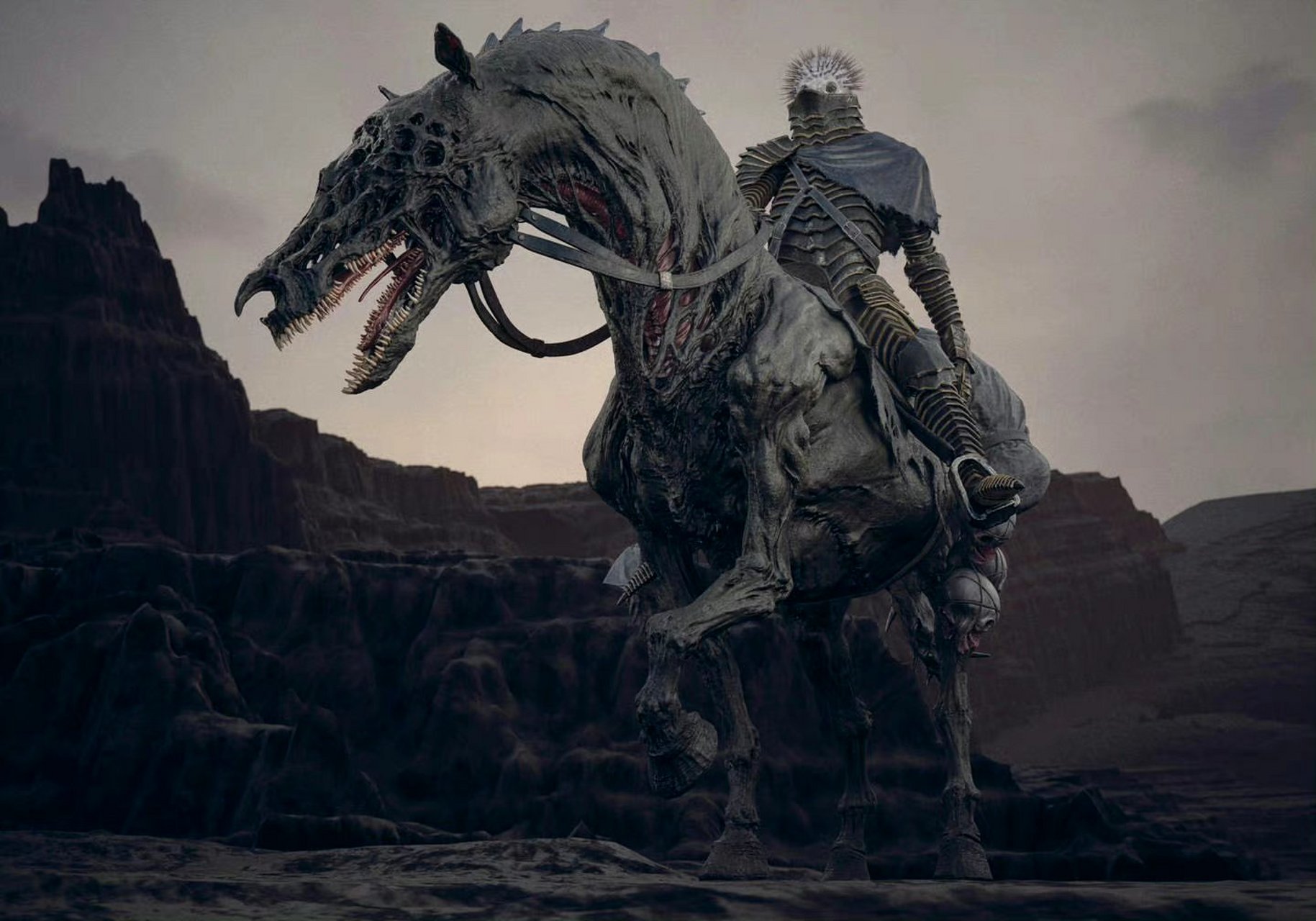 建模欣赏:sorrow rider/悲伤骑士,建模师 sadan vague 676767.