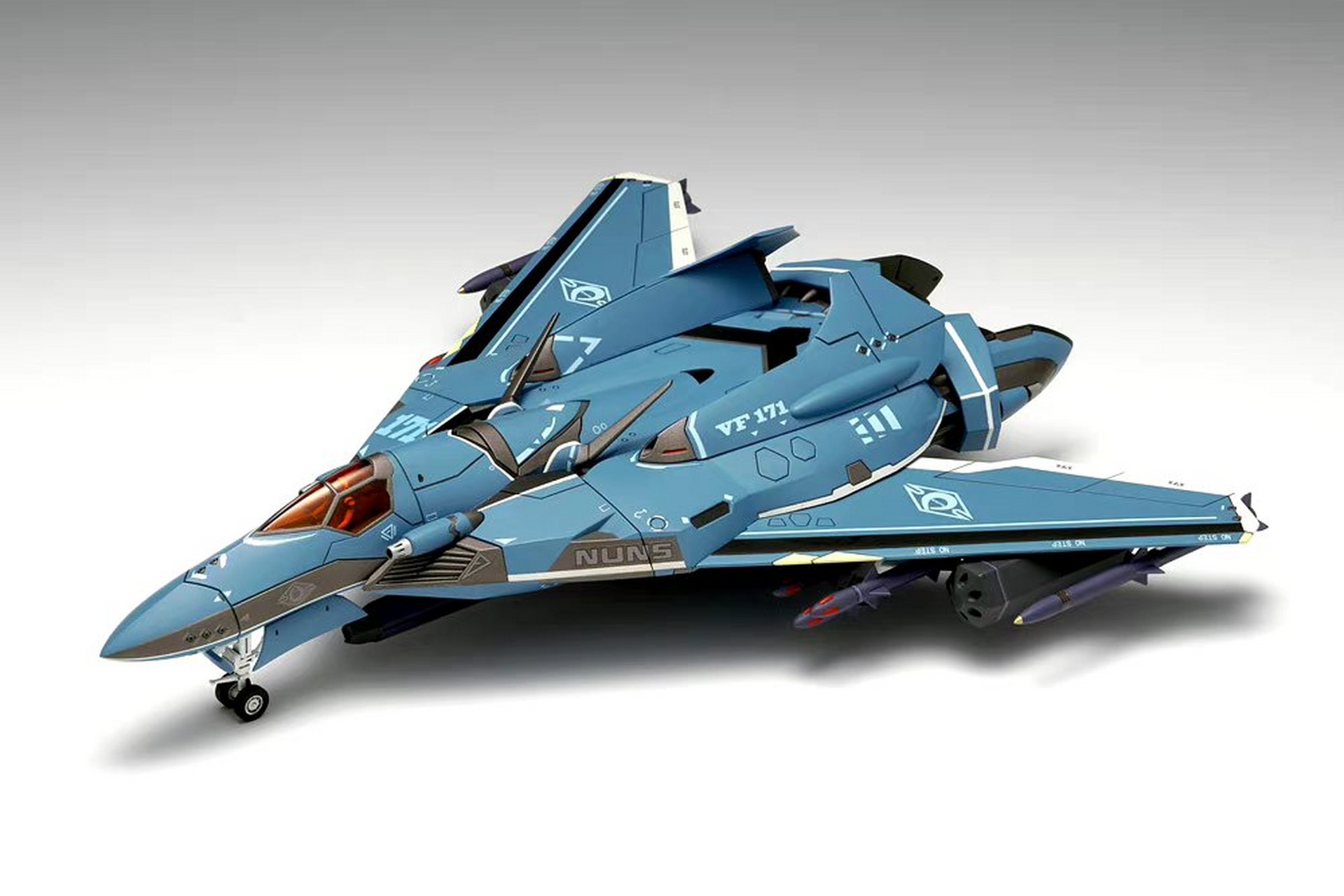 模型欣赏:wave 拼装模型 1/72 超时空要塞 vf-171 梦魇plus.