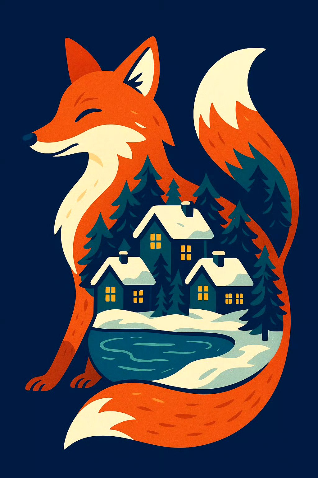 自然与野生动物融入创意动物形态;动态构图,视觉节奏强烈;异想天开且