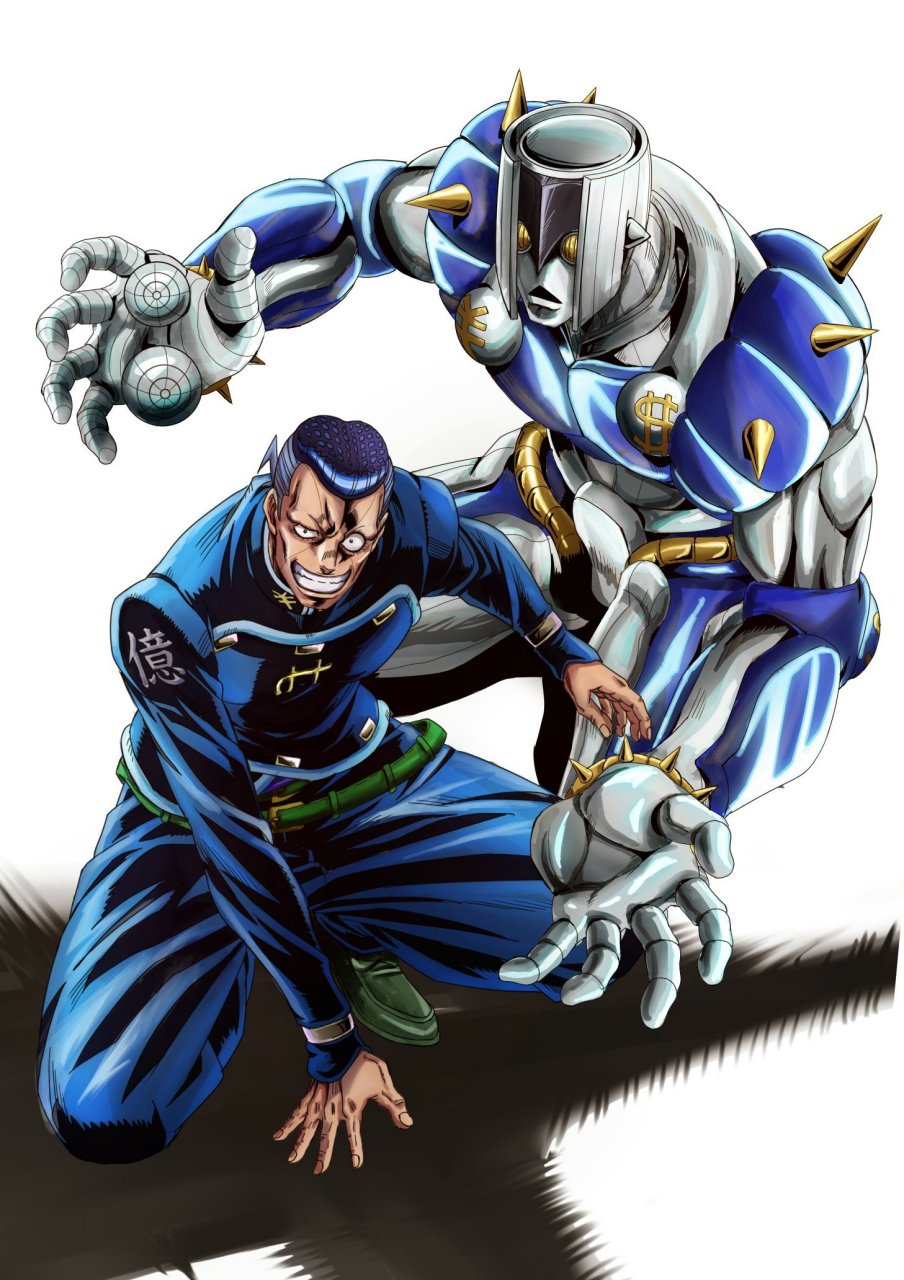 画师石本峻一绘制的一组《jojo的奇妙冒险 黄金之风》角色插画作品