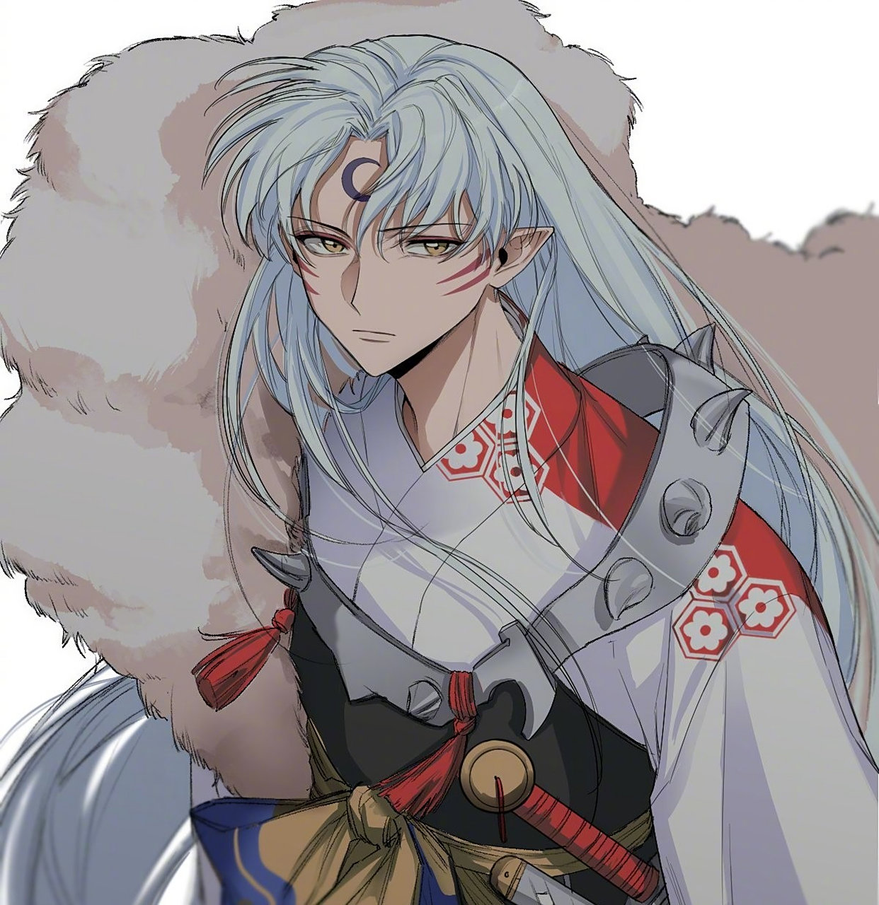 一组动漫《犬夜叉》同人角色插画欣赏,人物描绘十分生动,by m_m_0103.