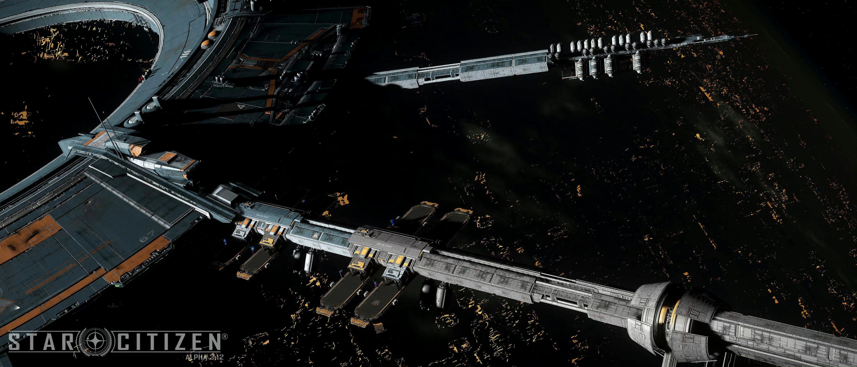 游戏《star citizen/星际公民》太空港概念设计,by jake dunlop.