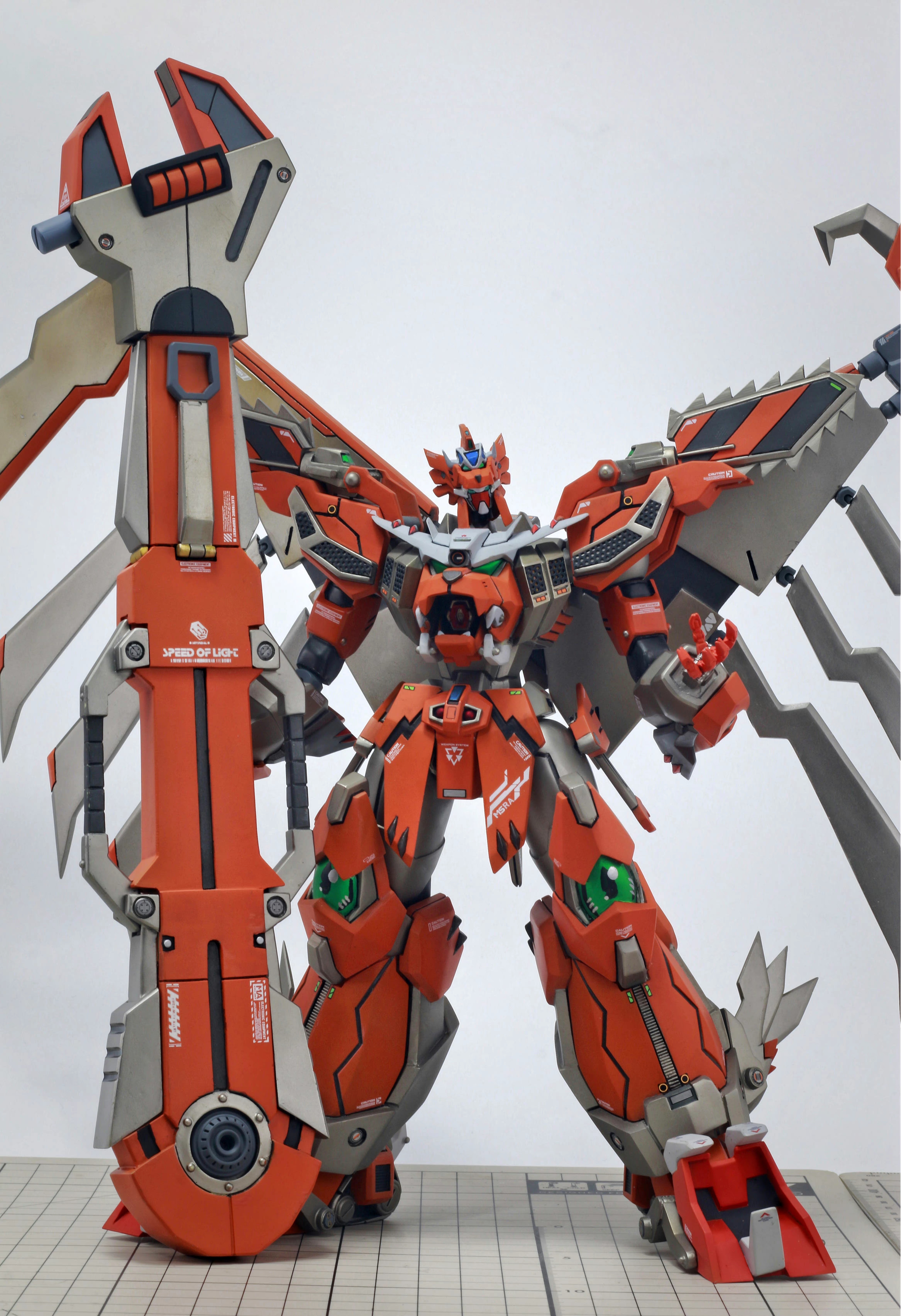 模型欣赏:超级机器人大战z 若丸屋钢狮子steel lion,机战最强修理机