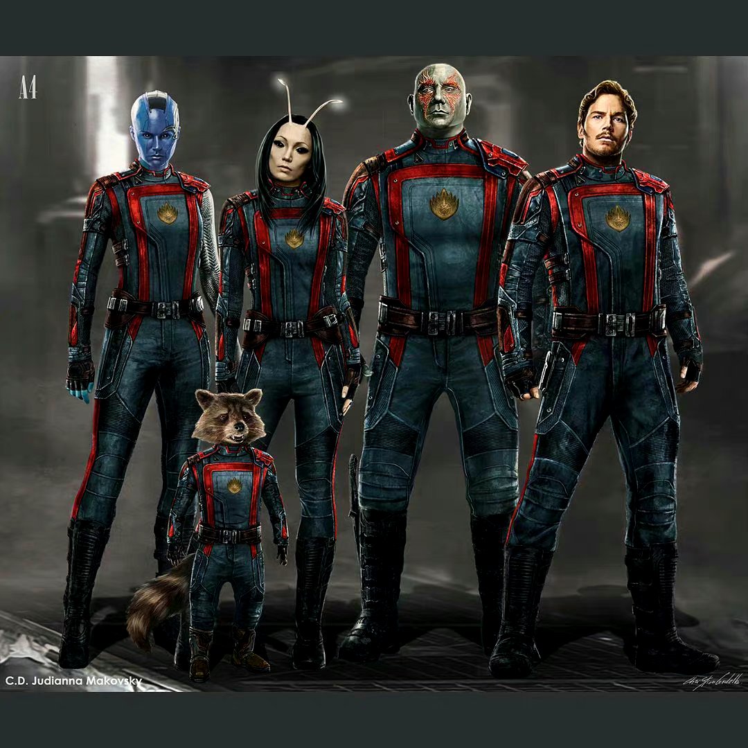 银河护卫队新制服概念图欣赏,最后一部了据说很好看.