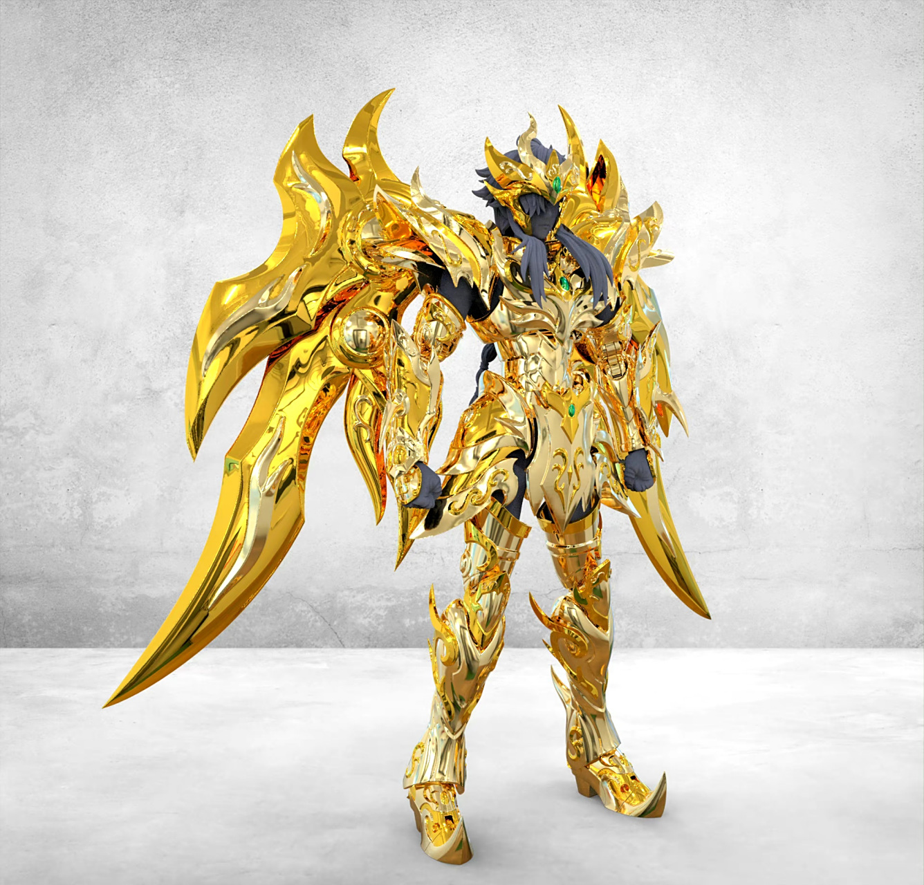 模型欣赏:toypoint 众星起源 天蝎座 黄金圣衣.