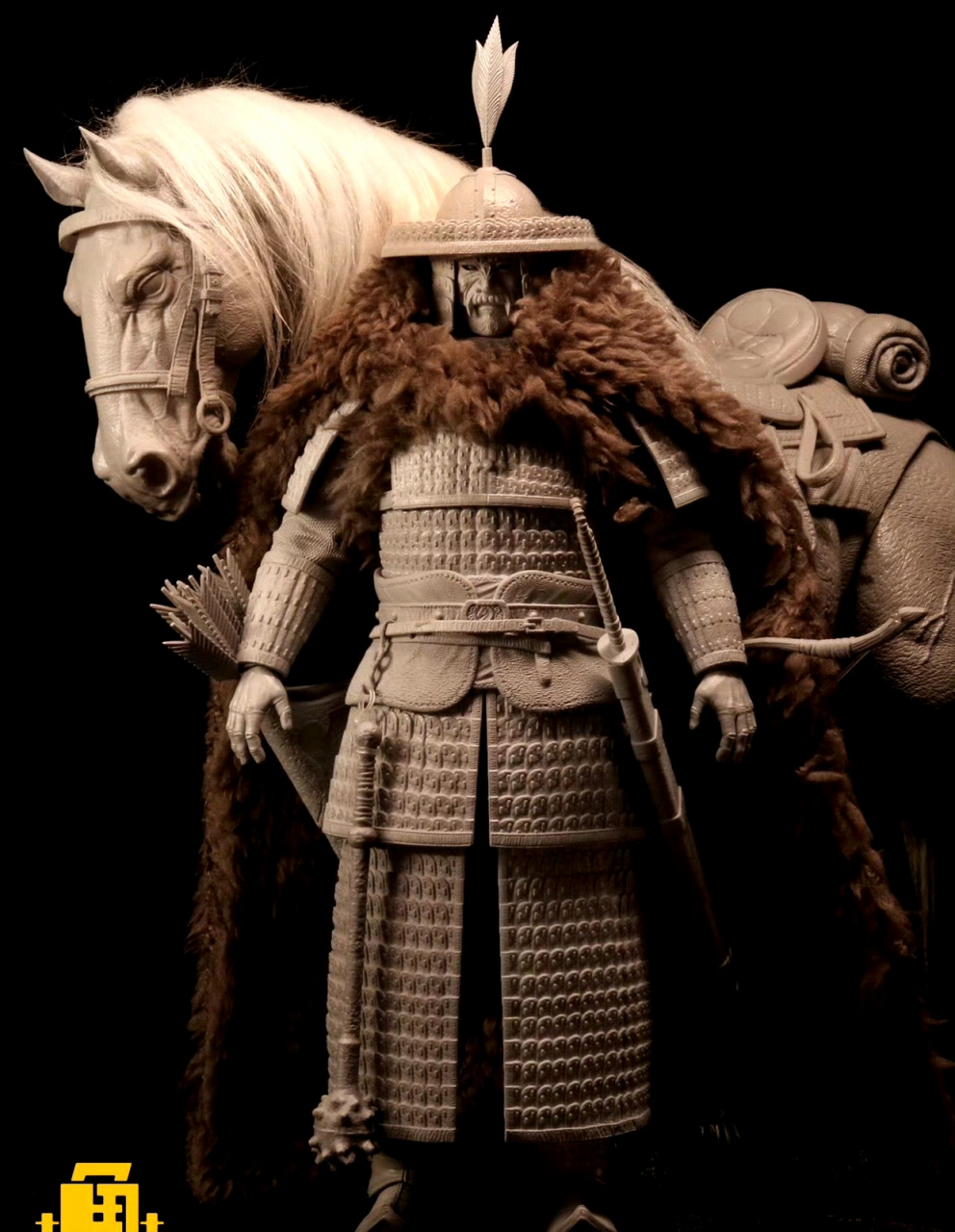 模型欣赏:鱼玩工作室 宋代 步人甲,展现了当时的重甲步兵.