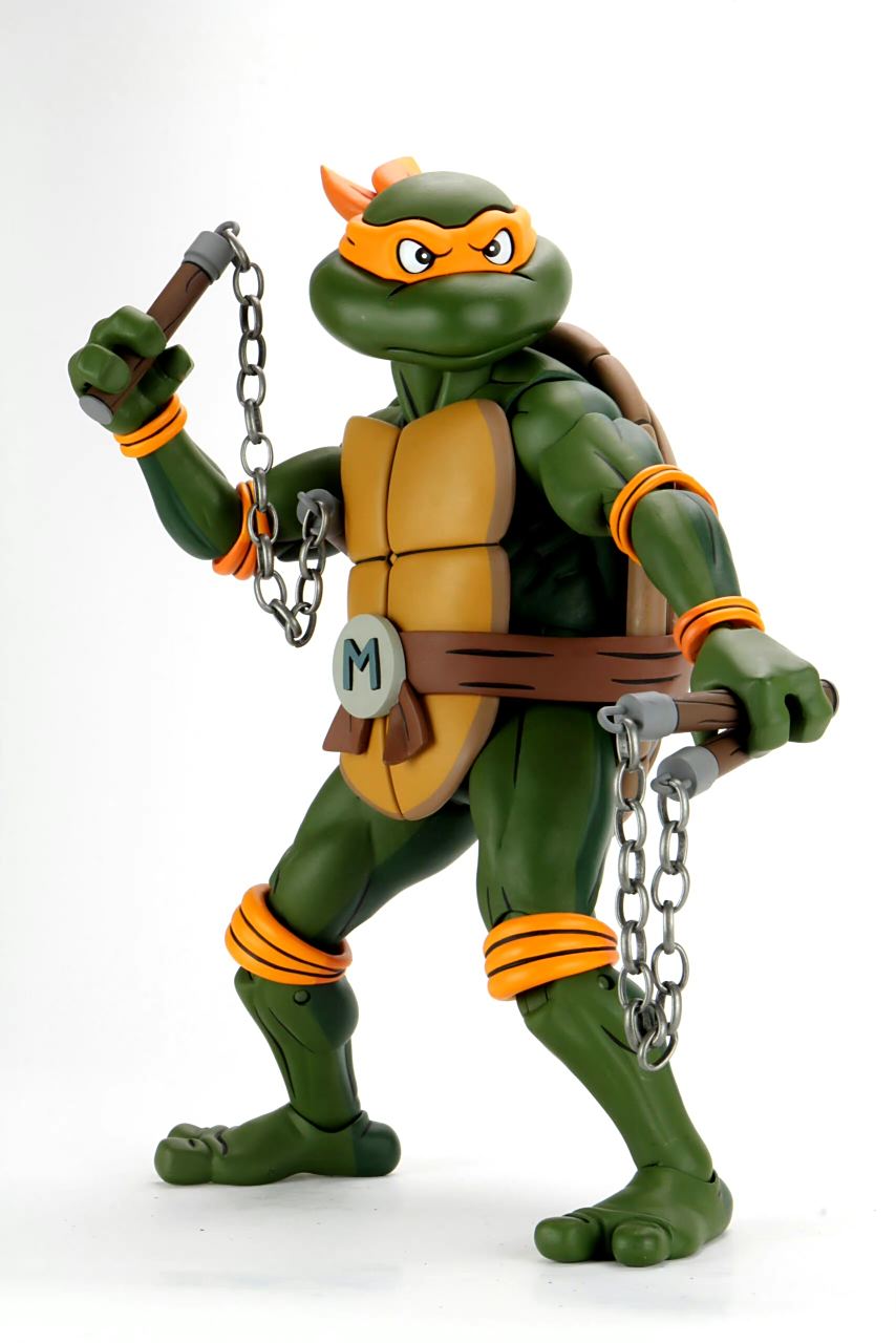 模型欣赏:neca  1987动画版 忍者神龟 1/4  米开朗基罗 .