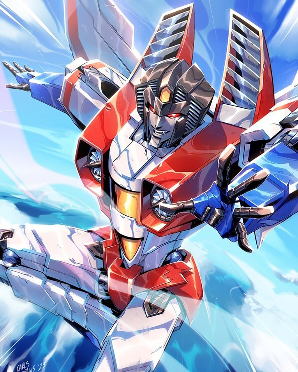 动漫# #插画# #变形金刚