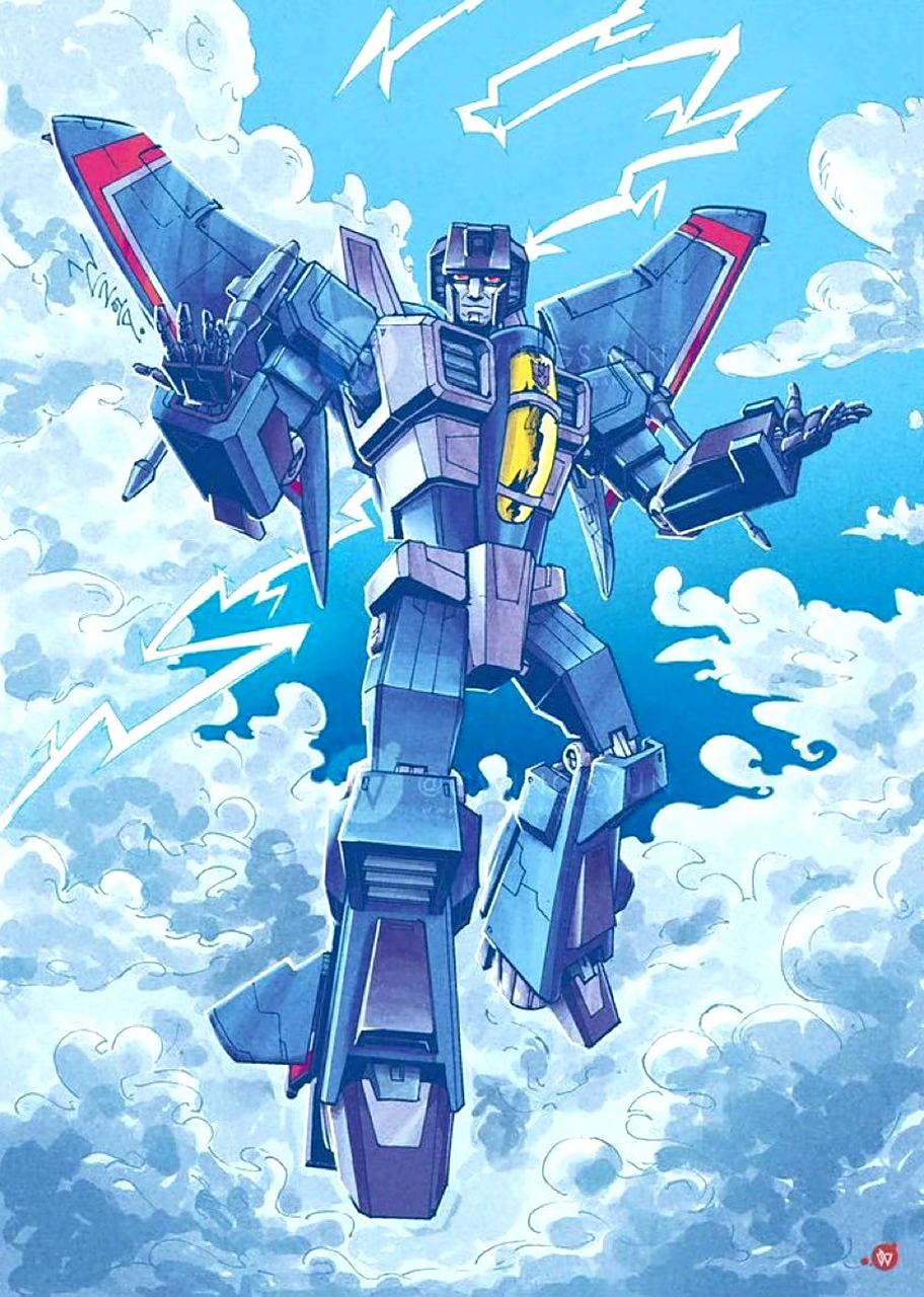 一组画师陈永旋创作的变形金刚同人插画,擎天柱和超能勇士很带感.