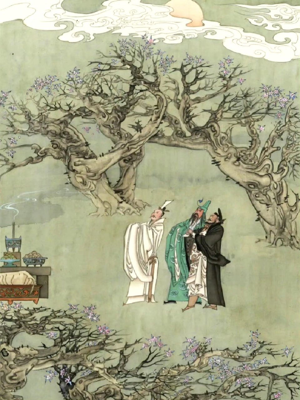 画家陈全胜《三国演义》插画作品欣赏,画风古朴,人物生动传神.