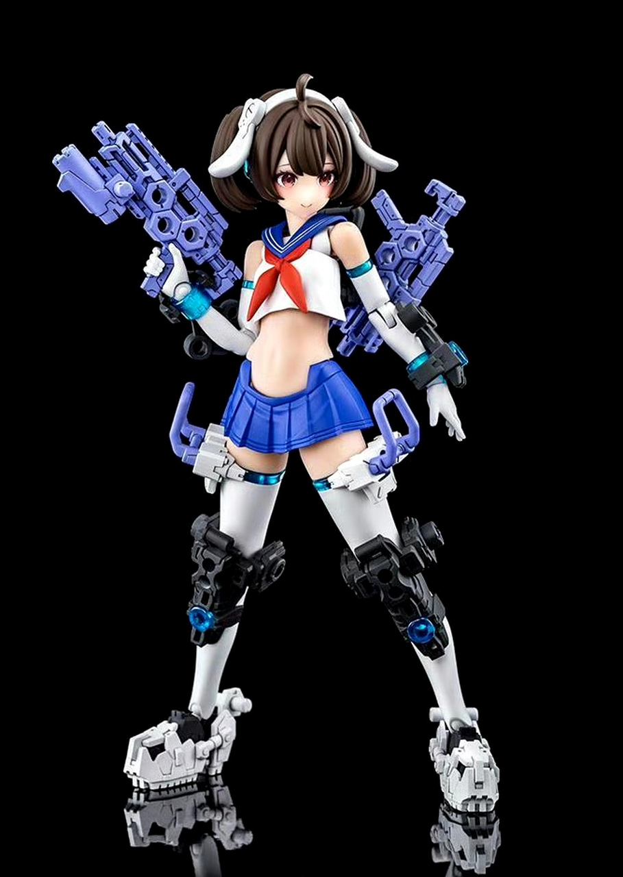 模型欣赏:寿屋拼装模型 女神装置 buster doll 枪手,身高16厘米.