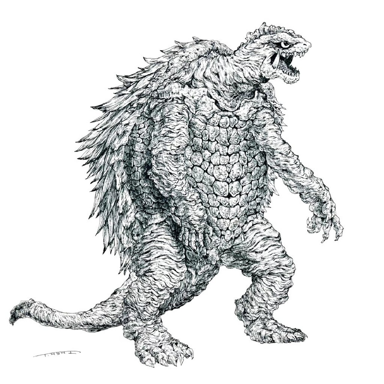 造型师浅井拓馬怪兽作品插画欣赏,来自各种特摄故事.