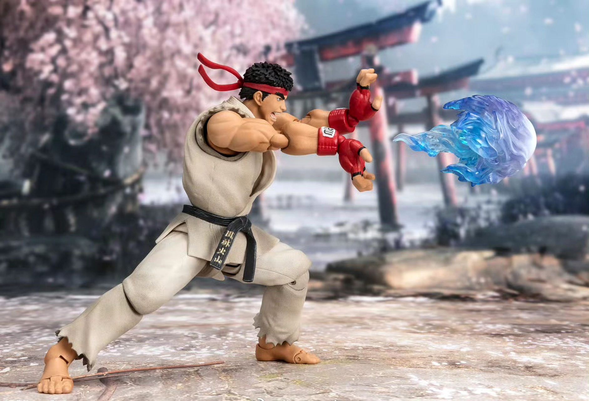 模型欣赏:万代 shf 街头霸王  隆 服装2 可动手办.