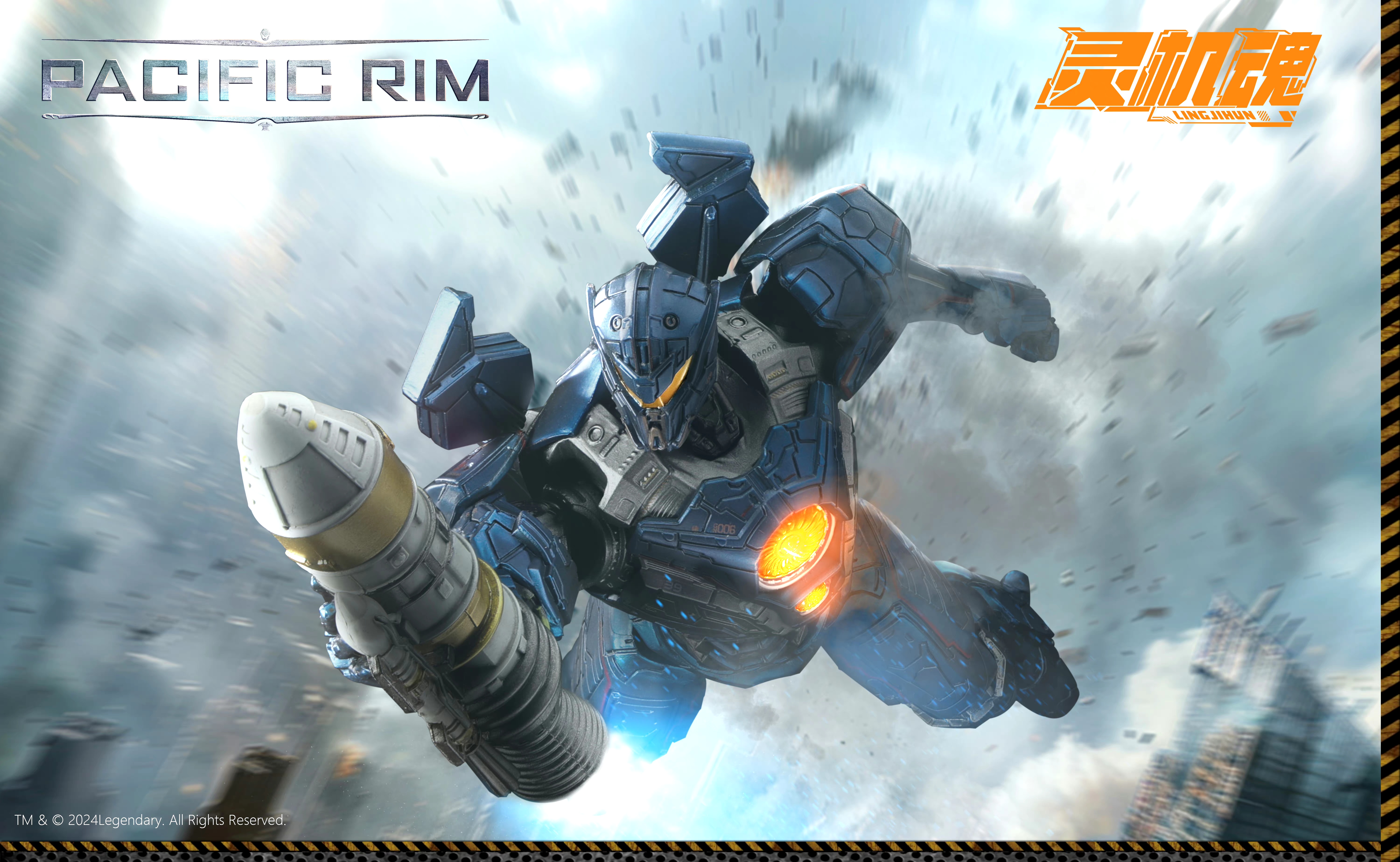 模型欣赏:灵机魂 环太平洋2 吉普赛复仇者/复仇流浪者机甲,该机是一架