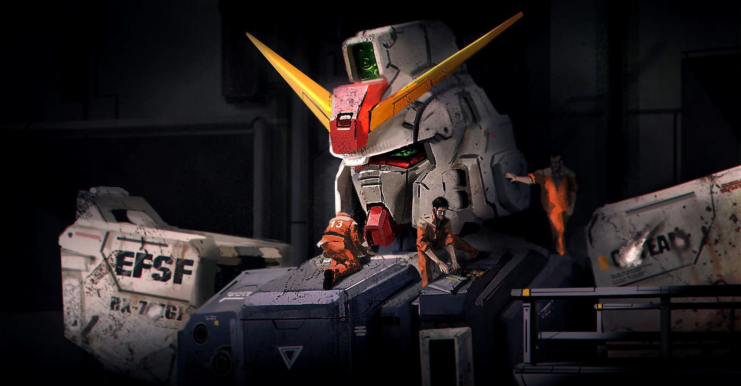 画师martin parker 67创作的一组高达插画作品,源自《08ms小队》和