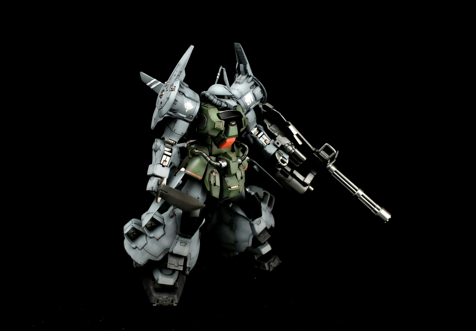 模型欣赏:机动战士高达08ms小队 hg 1/144 飞行老虎,by 冰结的伊林之