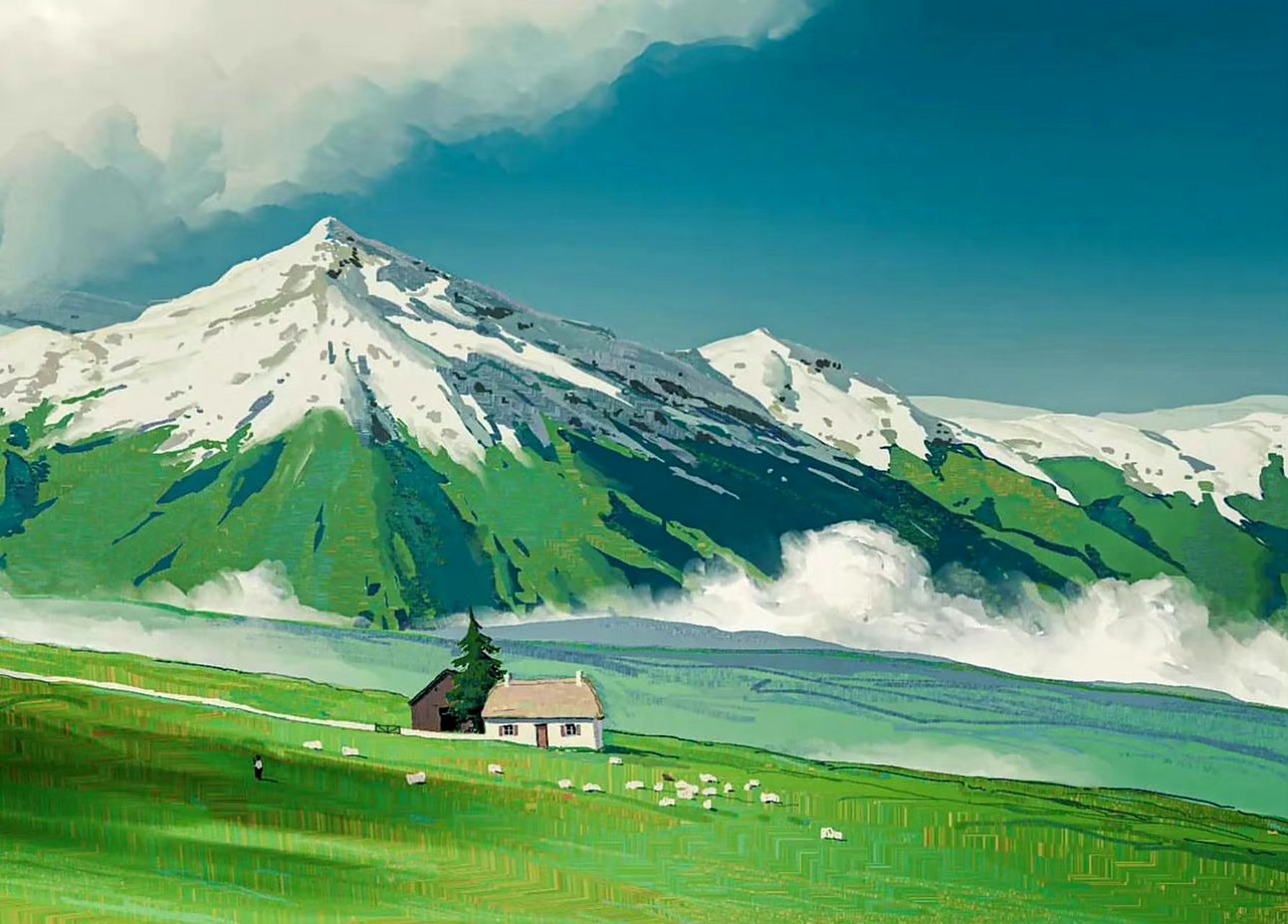 画师alariko风景插画欣赏,画风清新,展现了大自然的美好景色.