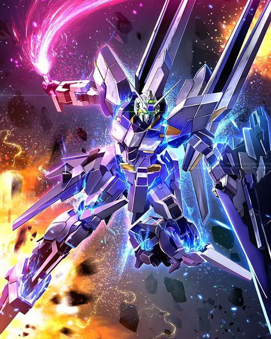 画师kenko高达插画作品欣赏,用绚丽的色彩描绘了不同系列的机体