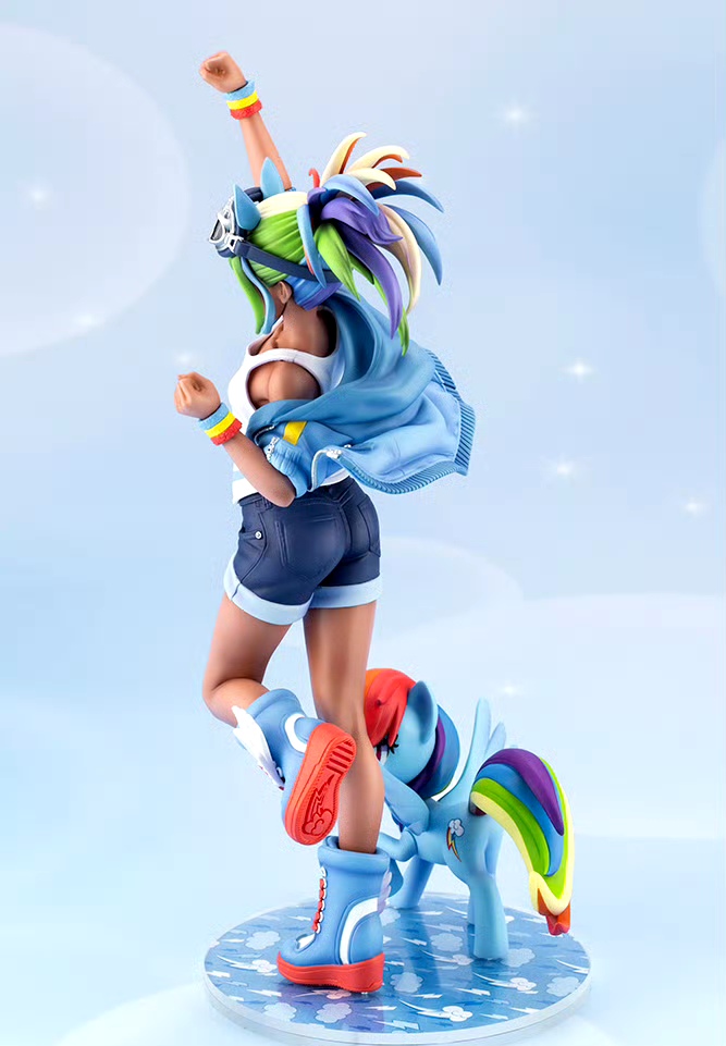 模型欣赏:寿屋 sv389 美少女雕像 彩虹小马云宝黛西 手办