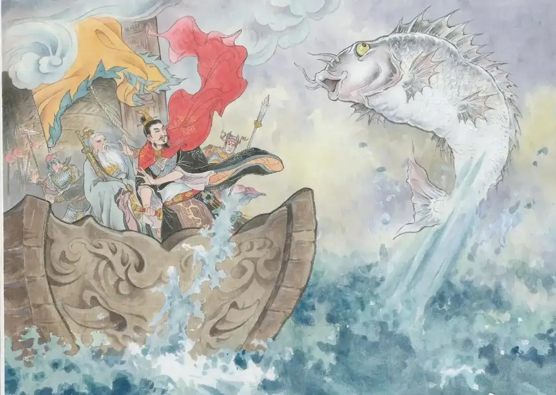 一组封神演义插画作品欣赏,展现了书中的经典场景,by 九轩.