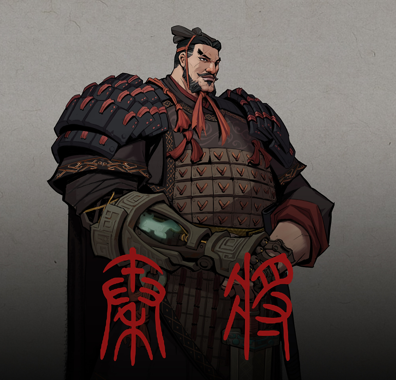 一组国风奇幻角色插画欣赏,秦将—纵横,展现了机巧加持下的秦军将士