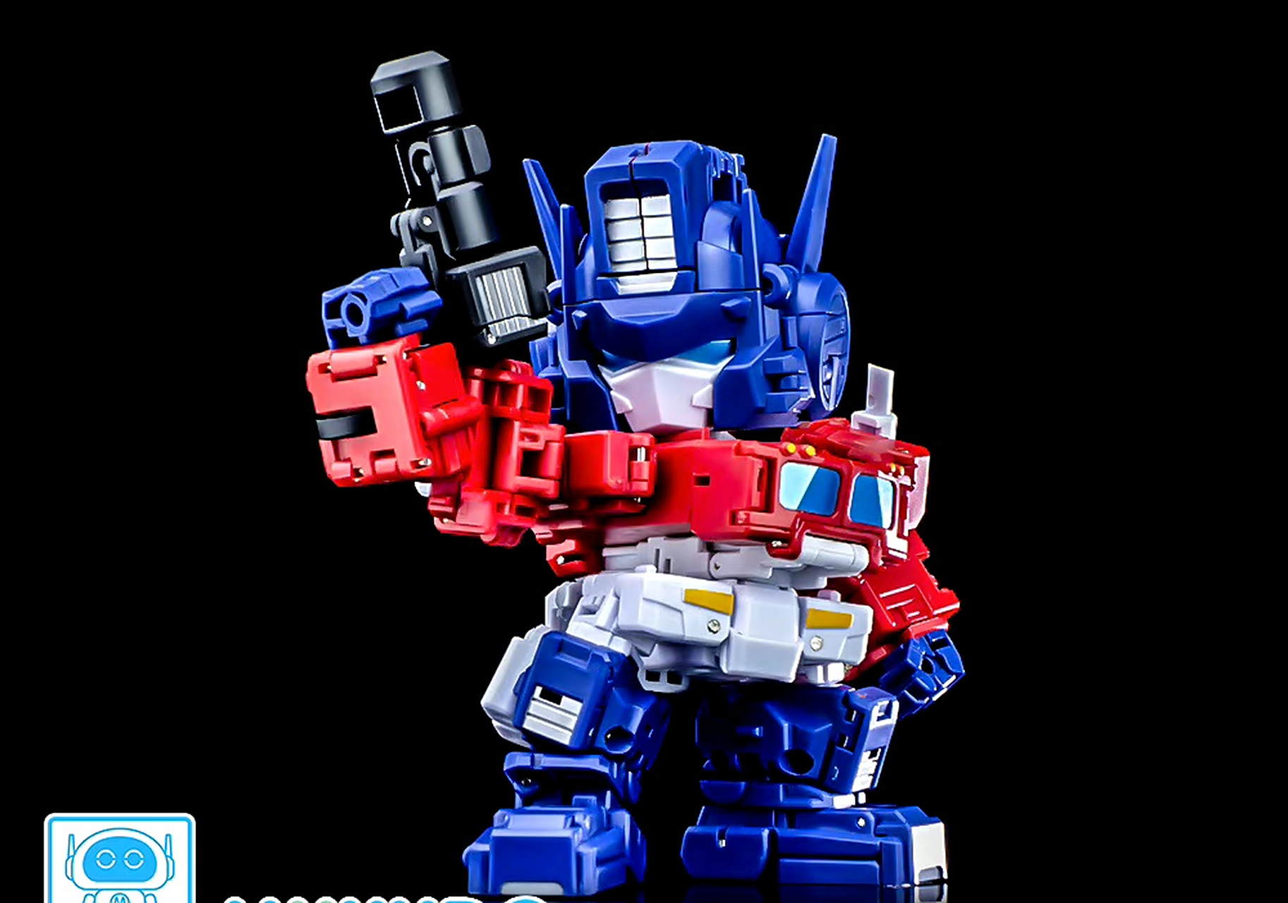 模型欣赏:魔方 ms-g04 卡卡仔/q版擎天柱.#动漫# #模型# #变形金刚