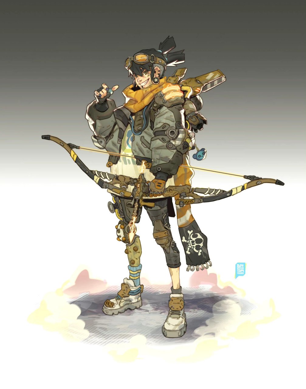 西班牙概念艺术家sergi brosa动漫角色设计欣赏,描绘了机械朋克风格的