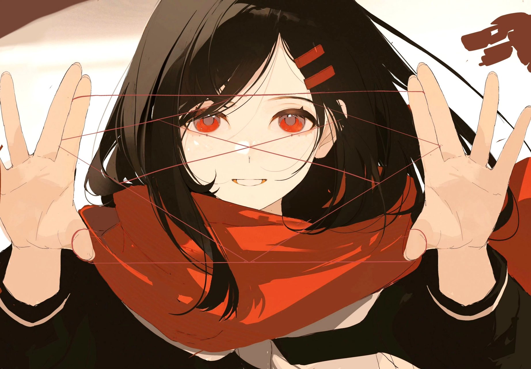 一组画风清新的动漫人物插画,描绘了动漫角色美好的瞬间,by chongzhen