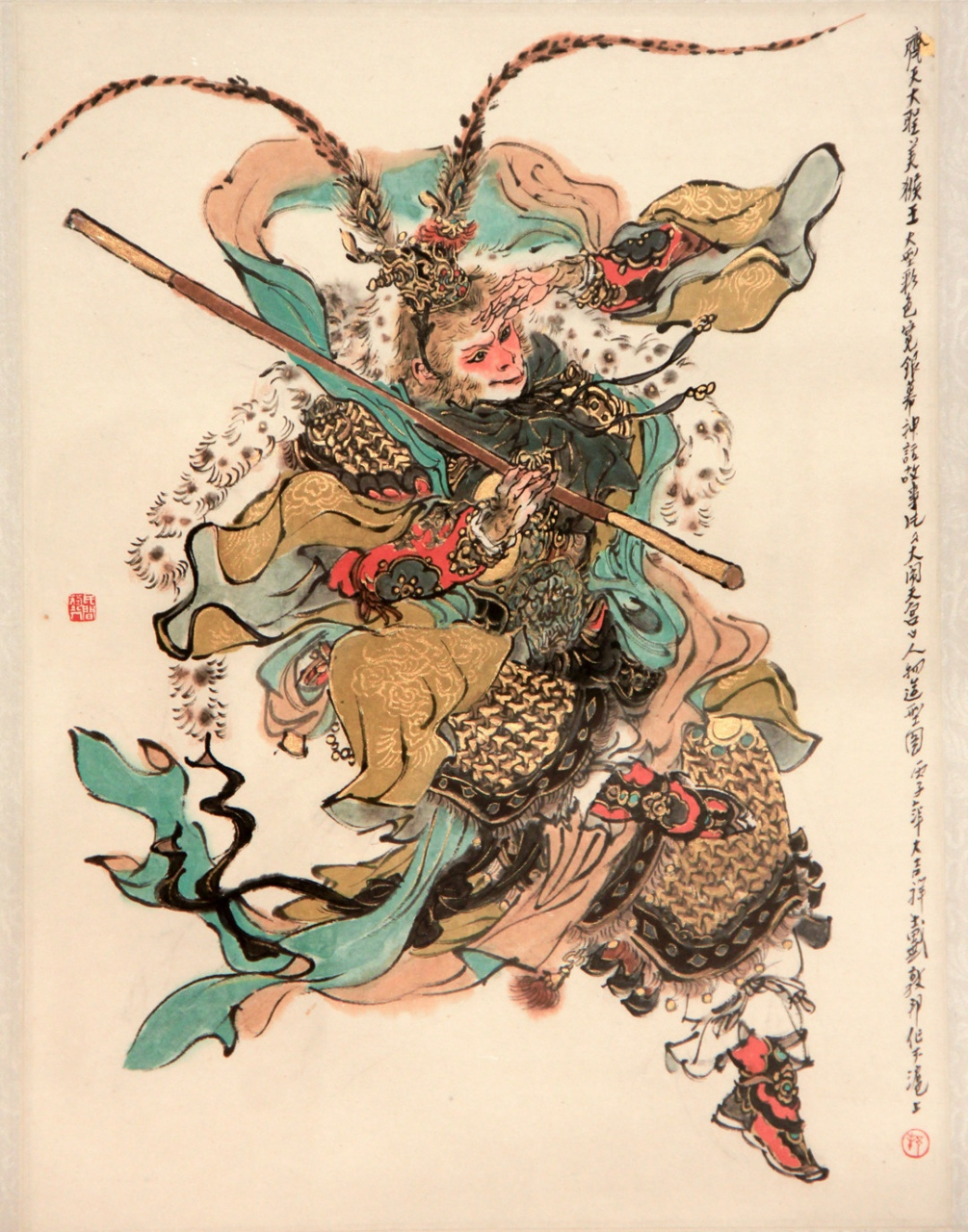 画家戴敦邦个人画展展出作品欣赏,取材于中国神话,画风古朴典雅,人物