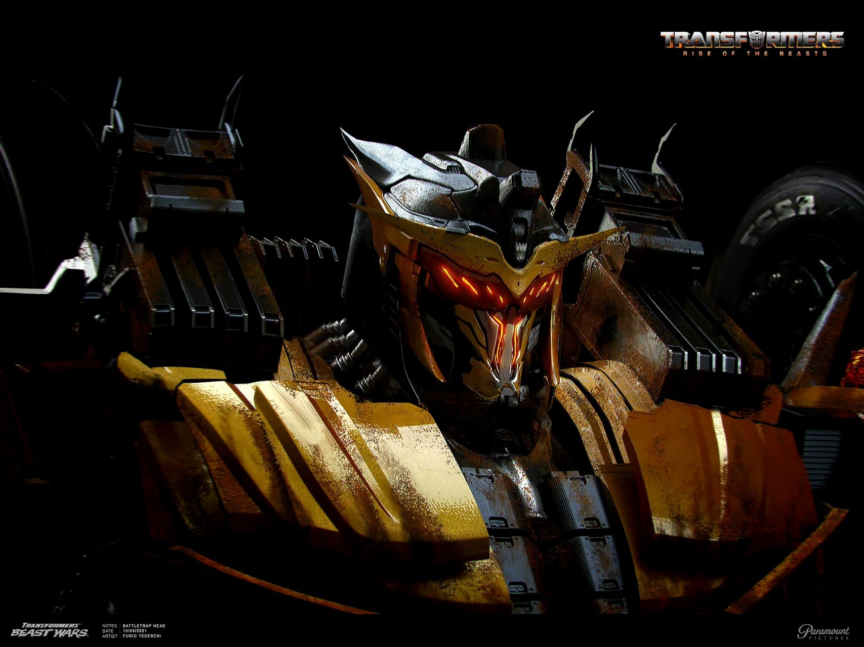 《变形金刚:超能勇士崛起》 圈套头部设计,有暴走模式,设计师:furio