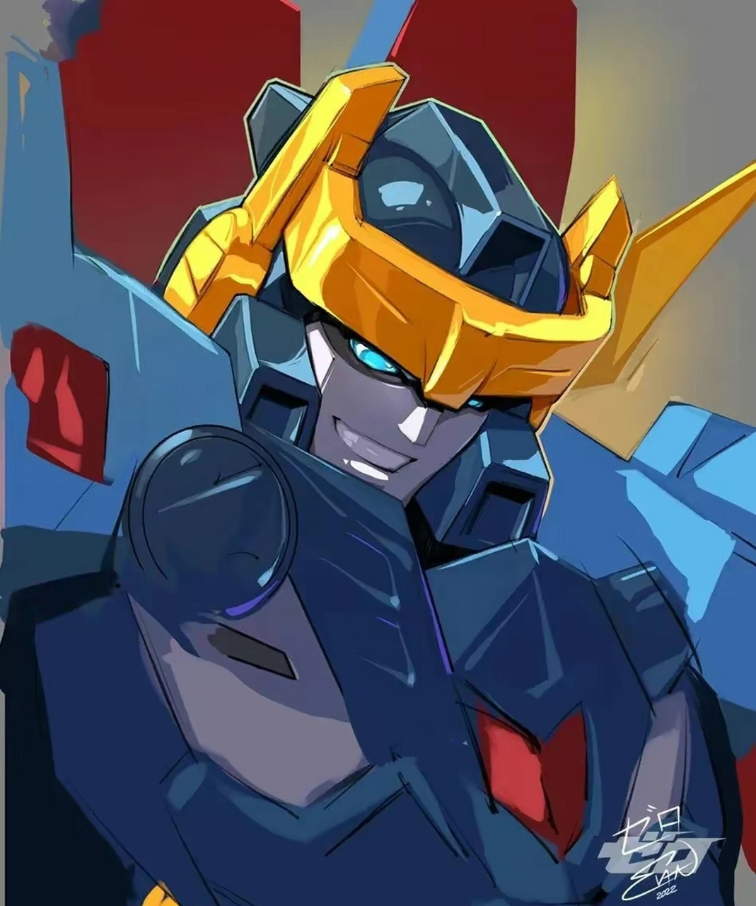 分享一组画师zero绘制的变形金刚头像,来自《银河之力》等系列.