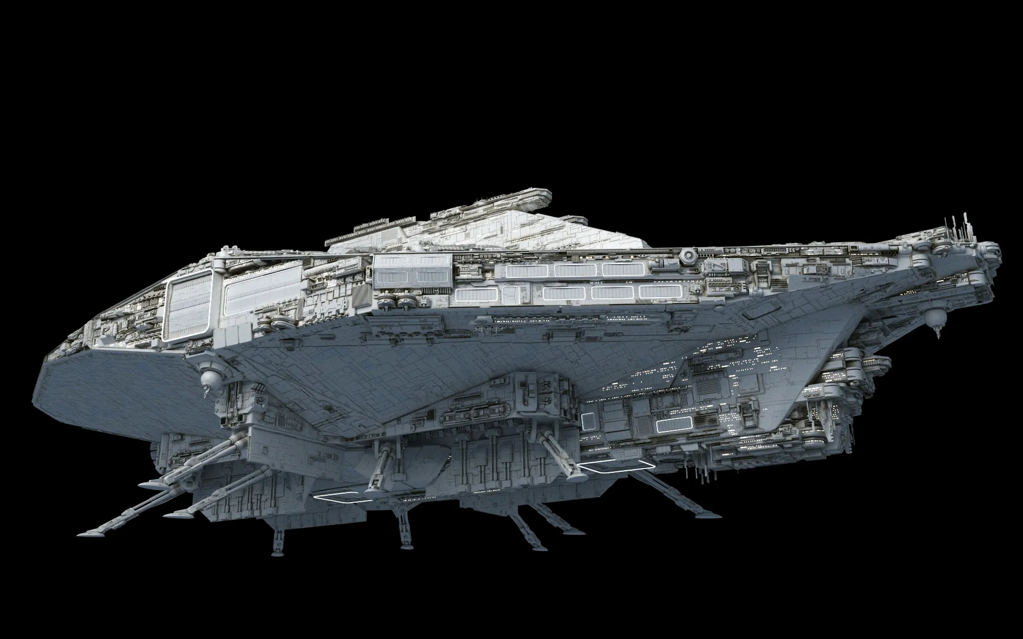 建模欣赏:星球大战 帝国联合军级 突袭登陆舰
