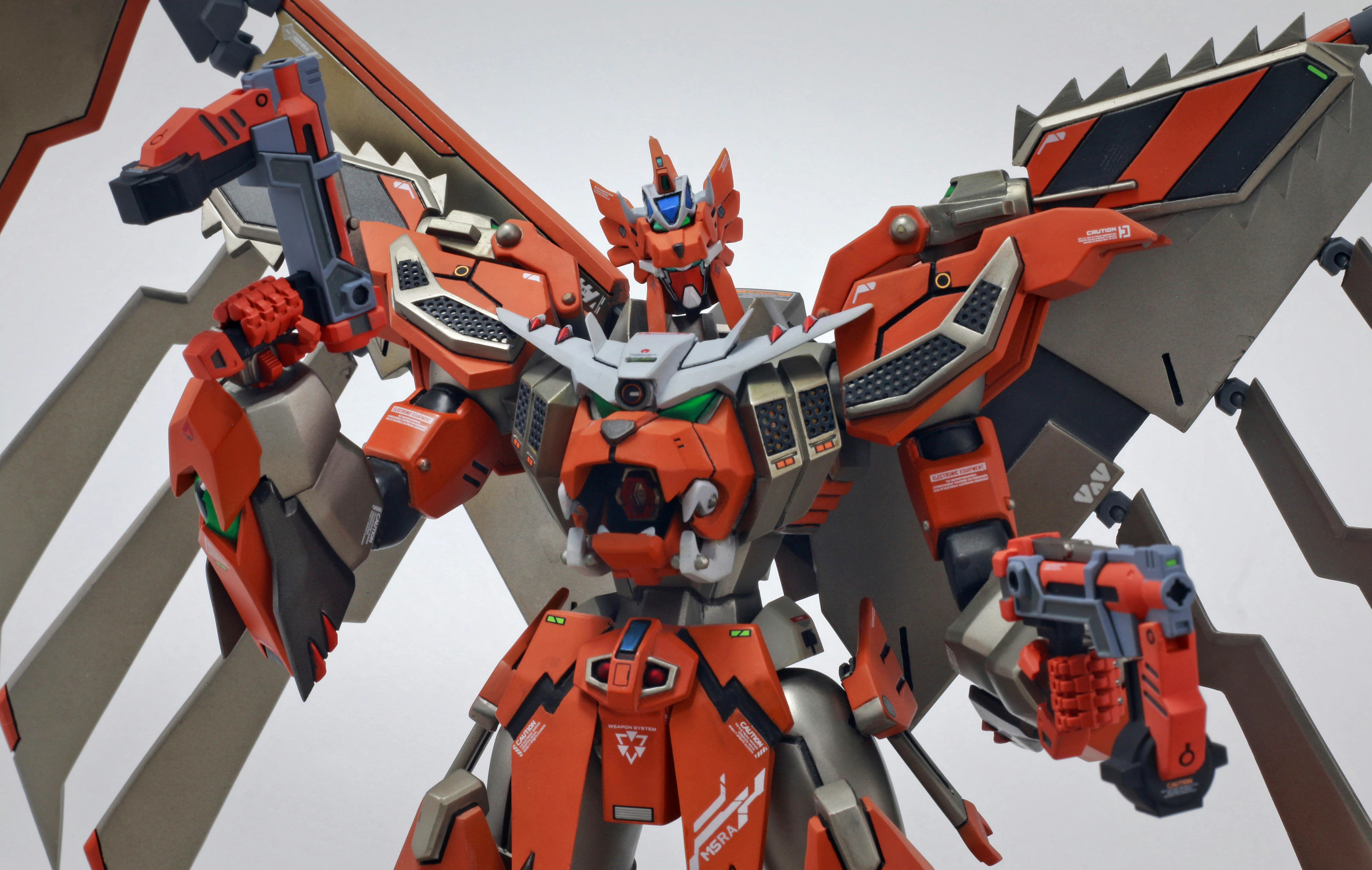 模型欣赏:超级机器人大战z 若丸屋钢狮子steel lion,机战最强修理机