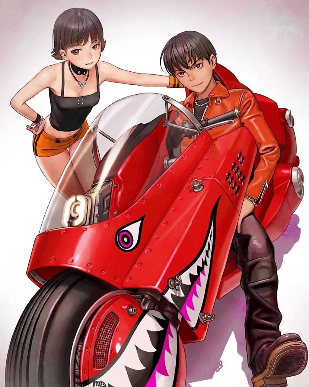 押井守动画《阿基拉》人物插画欣赏,时隔多年仍然那么经典.