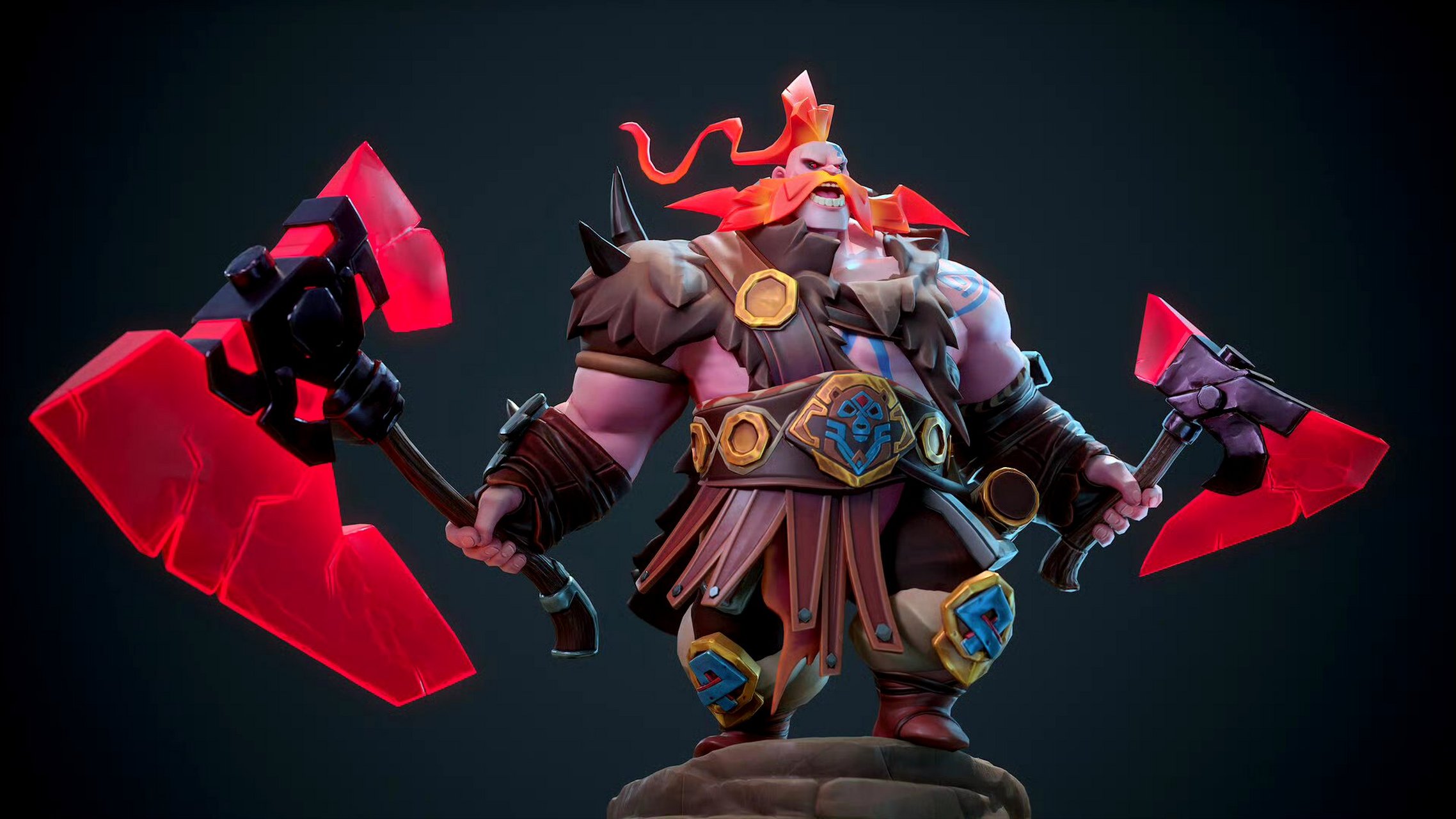 建模欣赏:barbarian/野蛮人, 建模师mauro rojas,参考原画 wullllll9.