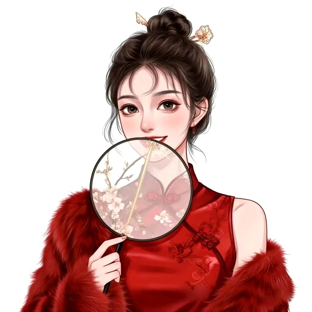 分享一组动漫人物插画作品,描绘了造型时尚的少女形象,结合华丽的服饰
