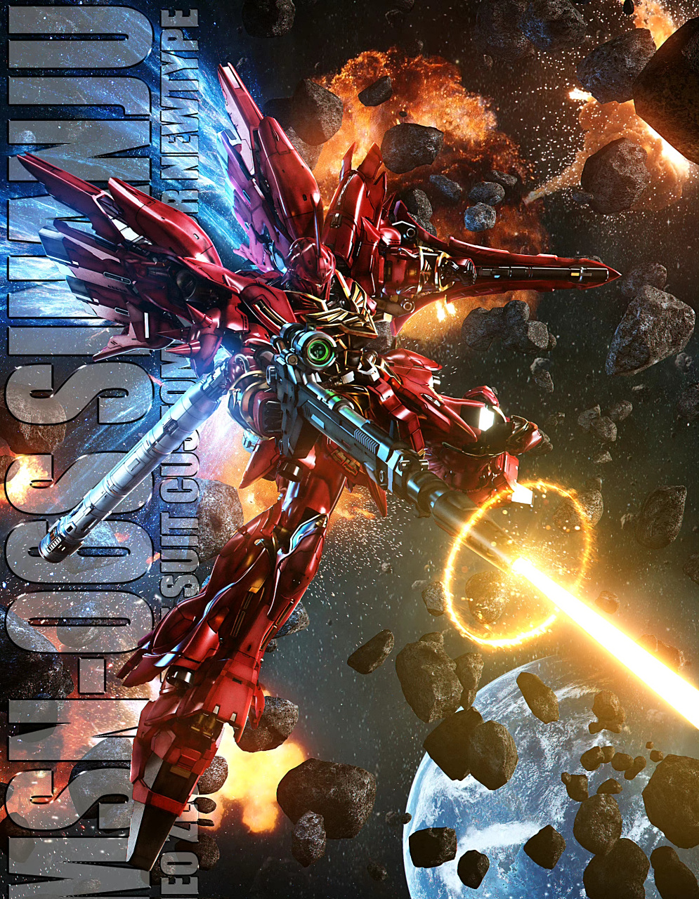 一组机动战士高达cg插画作品欣赏,有模型封绘的风格,by lolicon