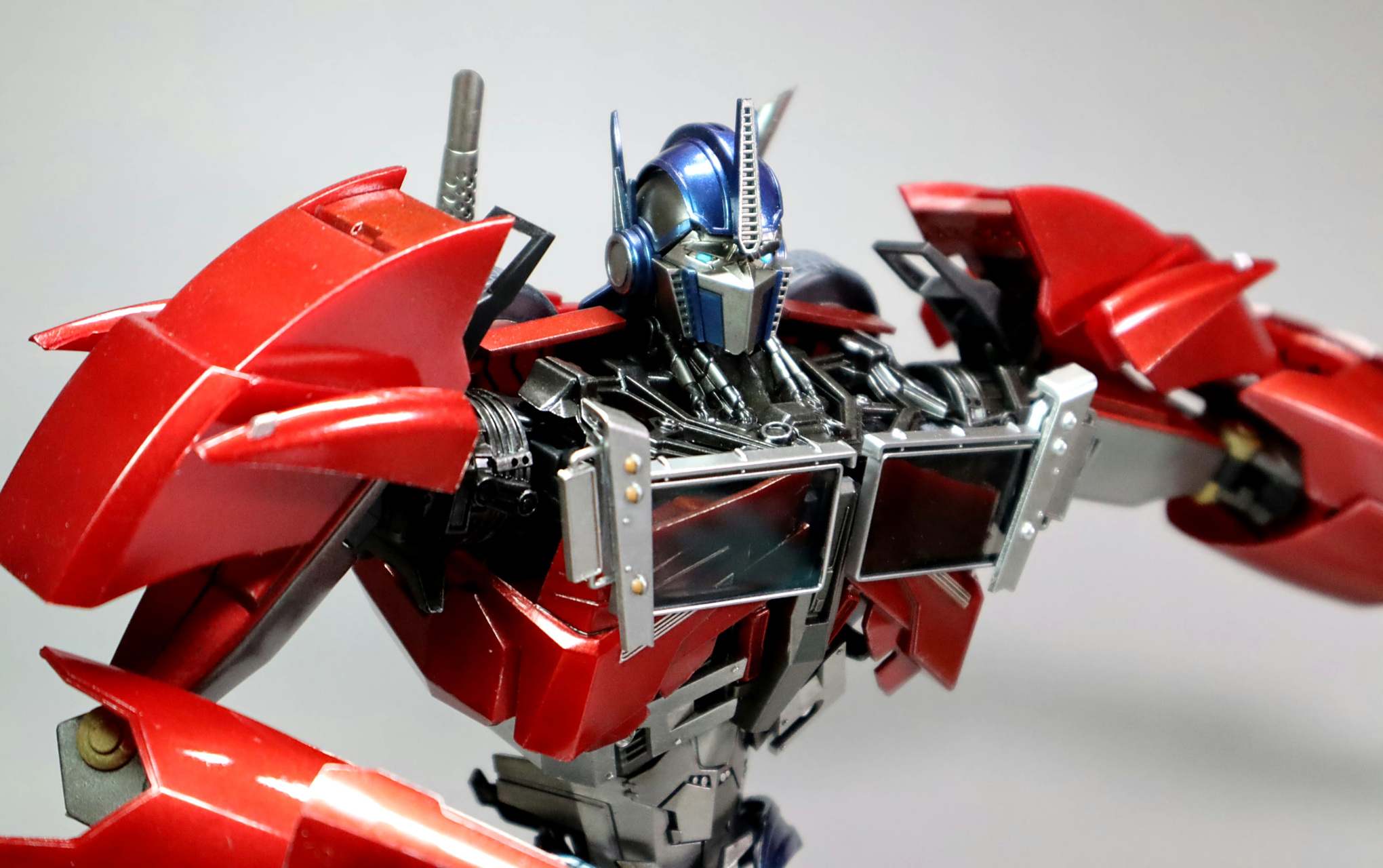 模型欣赏:iw-07 dlx比例 领袖之证 擎天柱.#动漫# #模型# #变形金刚