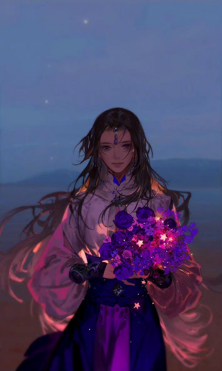 一组古风人物插画欣赏,画面透着精致和温馨,by 伊吹五月.