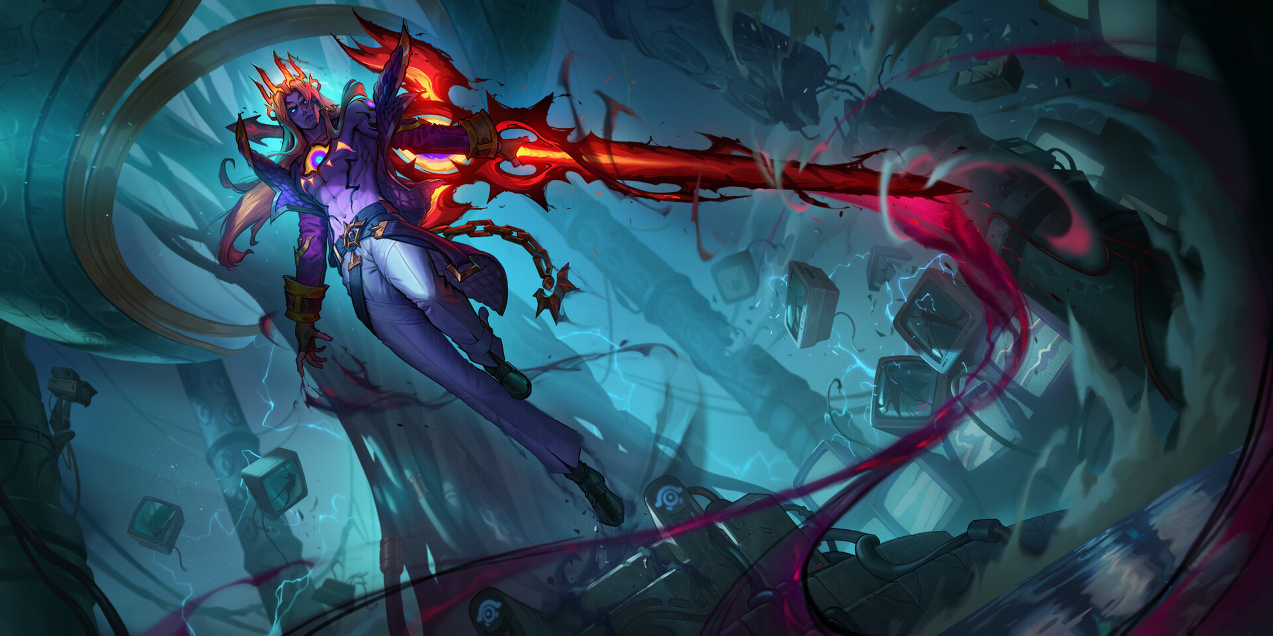 工作室envar studio创作的英雄联盟人物插画, 瑟提, 派克,莎弥拉,佛耶