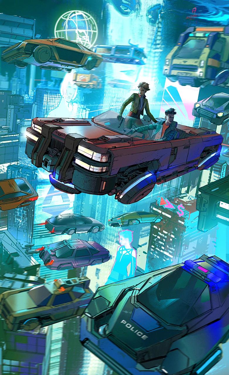 画师ignacio bazan-lazcano科幻场景作品欣赏,从赛博朋克的城市到钢铁