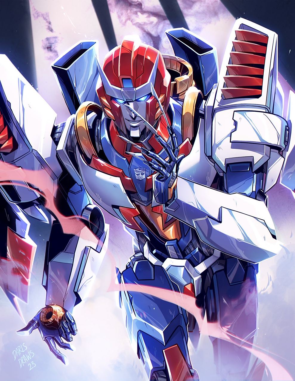 一组变形金刚角色插画欣赏,充满了idw漫画风格,by darlsdraws.