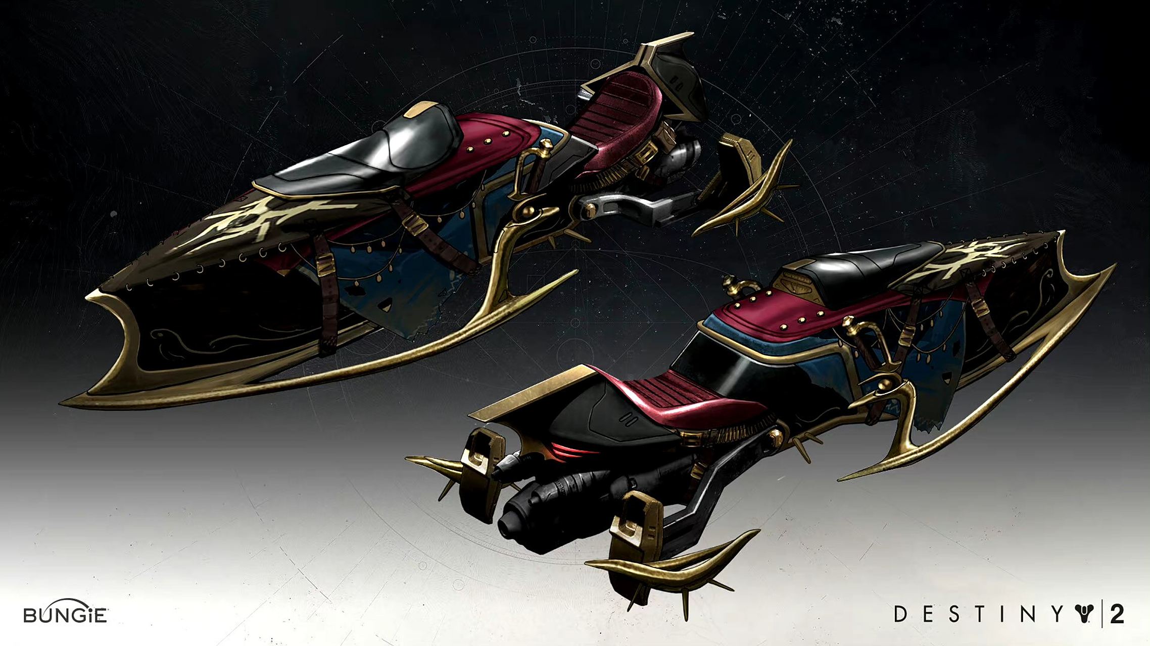 马来西亚艺术家richard foo创作的《命运2》载具武器概念设计.