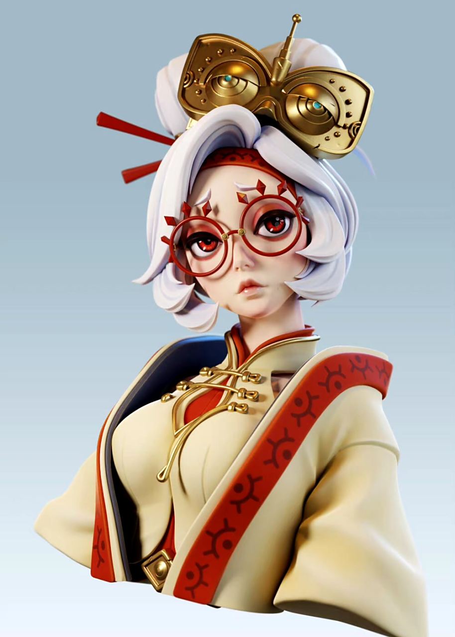 建模欣赏:《塞尔达传说:王国之泪》普尔亚,建模师 zhuzhu.