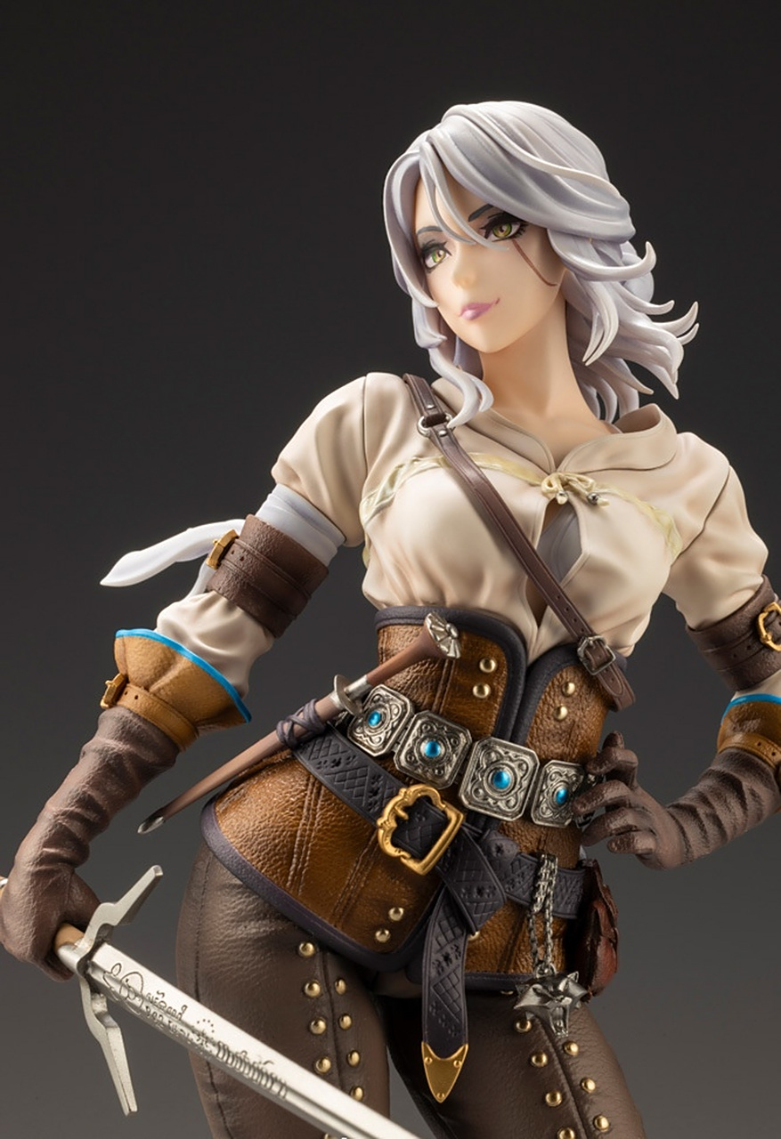 模型欣赏:寿屋 美少女雕像 猎魔人 巫师美少女 希里 1/7 手办.